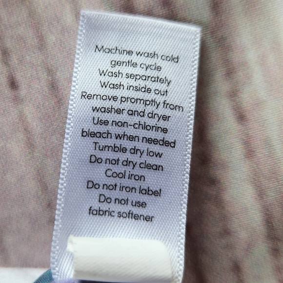 Athleta "Floral Mudra 7/8 Leggings" High Rise White Mesh Panel | Women's Size XS - Picture 9 of 11